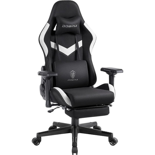 Ergonomic Gaming Chair With Massage And Footrest Comfort-1