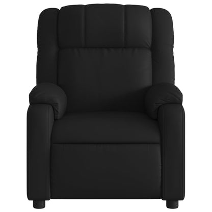 vidaXL Massage Recliner Chair Black Faux Leather-4