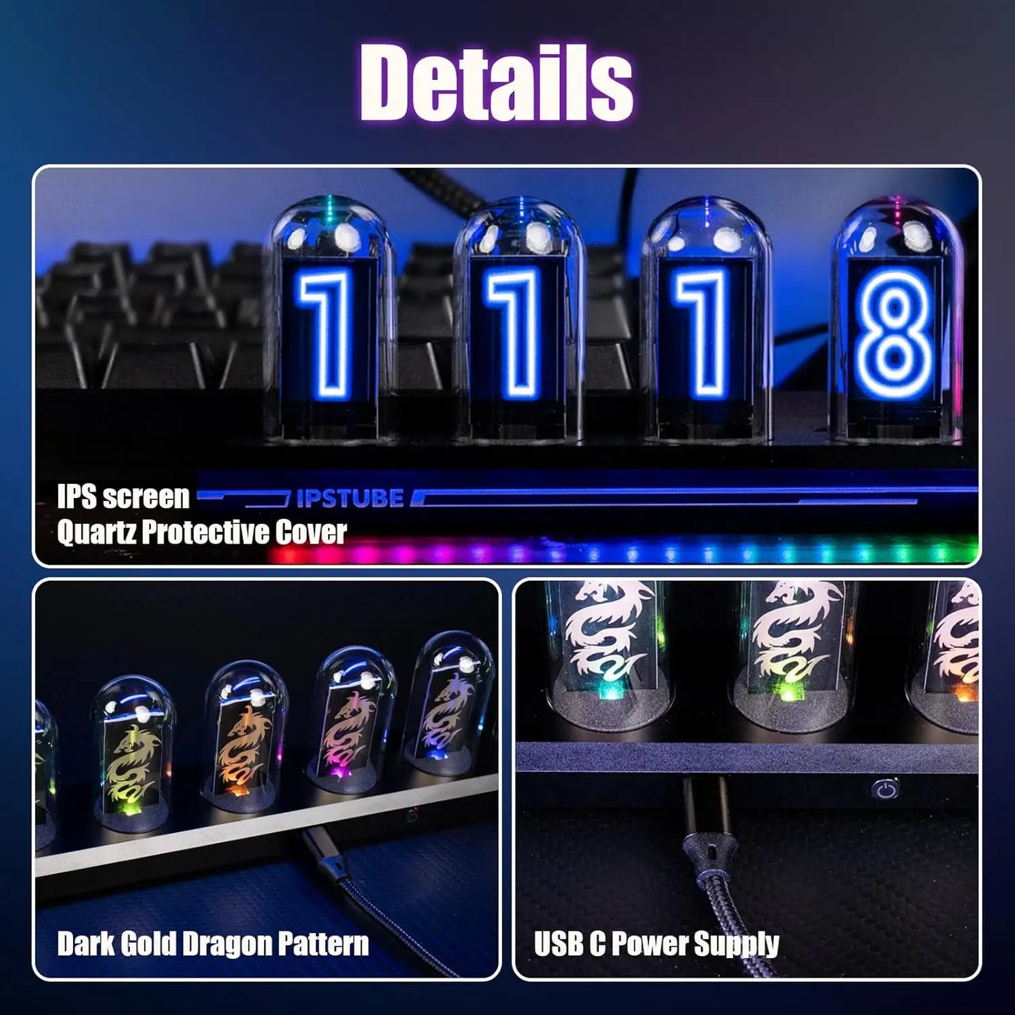 The Nixie Pro | Cyberpunk Tube Clock